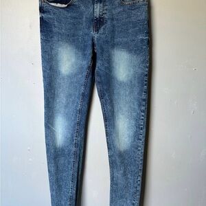 5/$25 Indigo Men's Skinny Light-Trim Blue Jeans